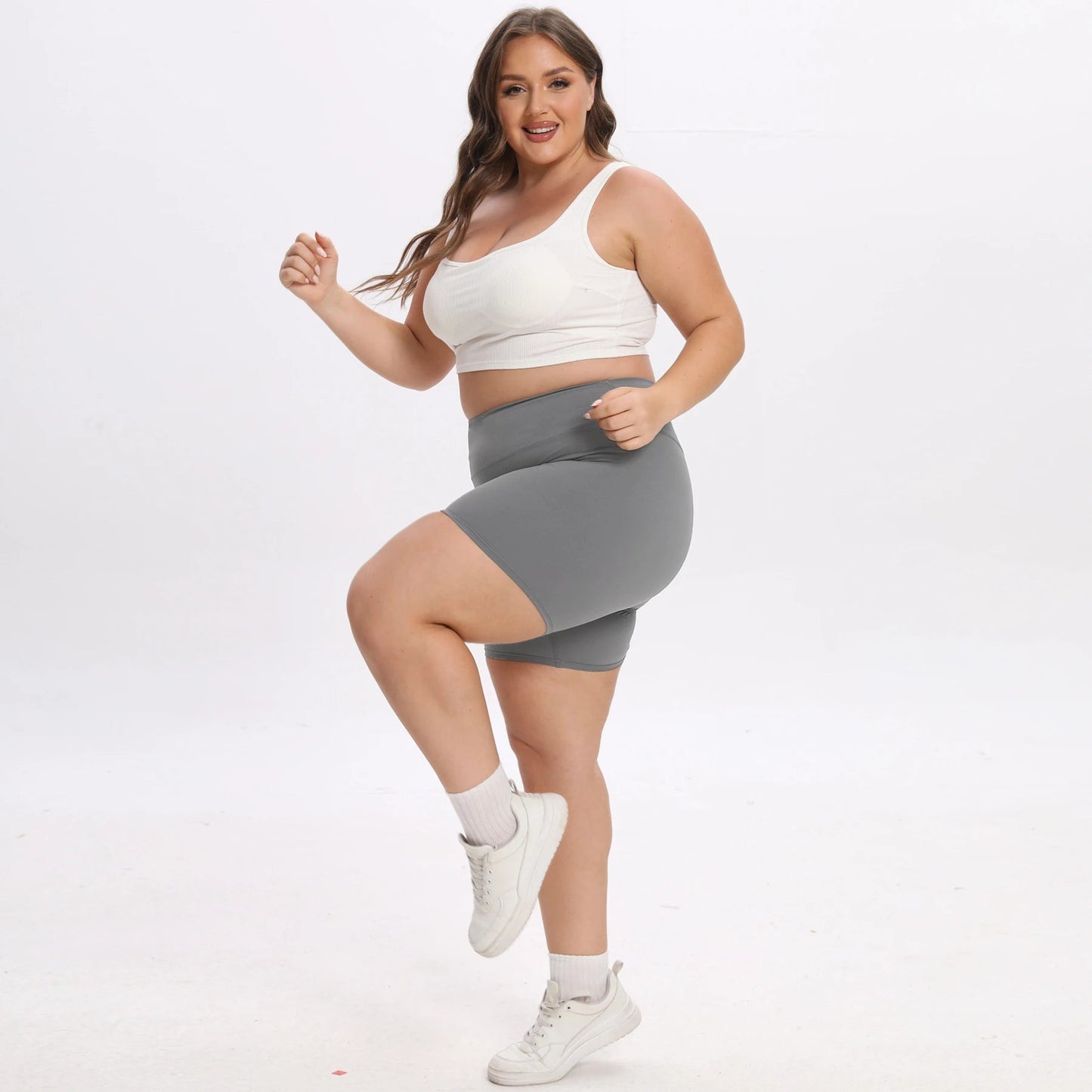 Legging short essentiel extensible grande taille LeggingFix