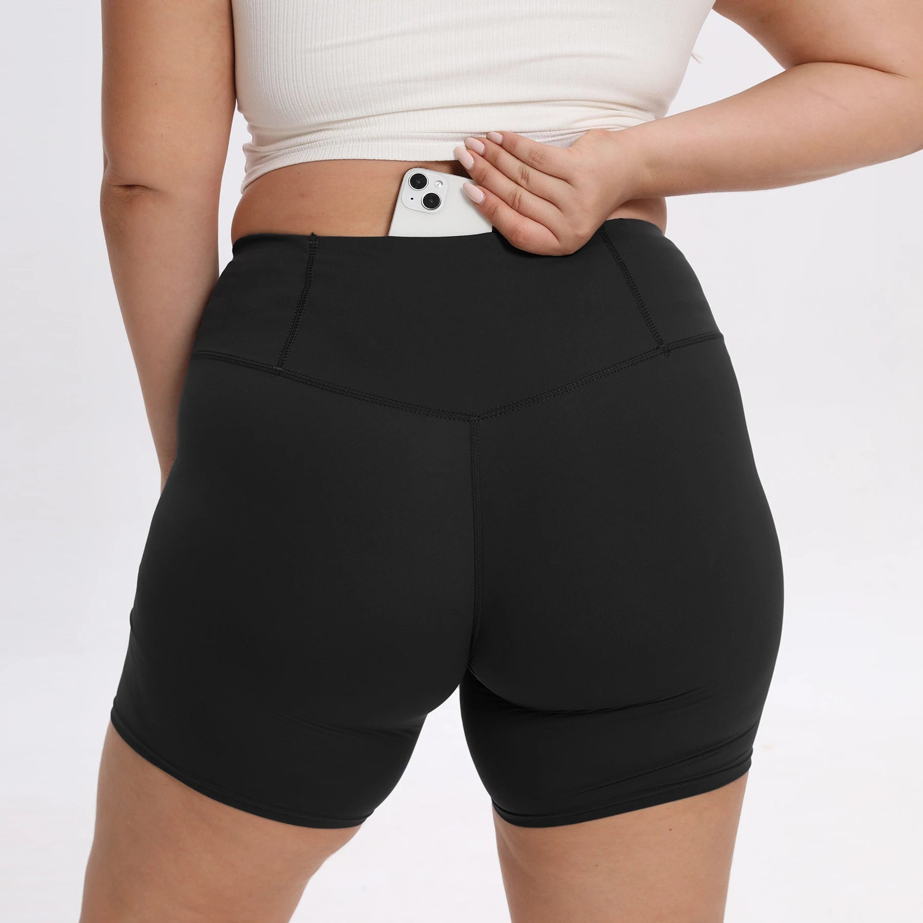 Legging short essentiel extensible grande taille LeggingFix