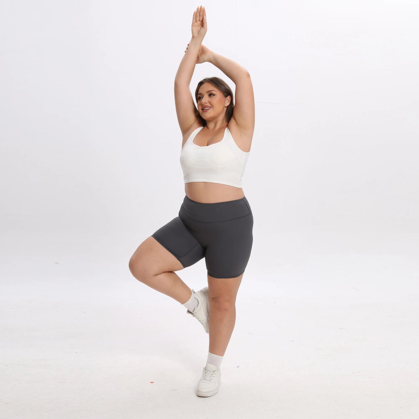 Legging short essentiel extensible grande taille LeggingFix