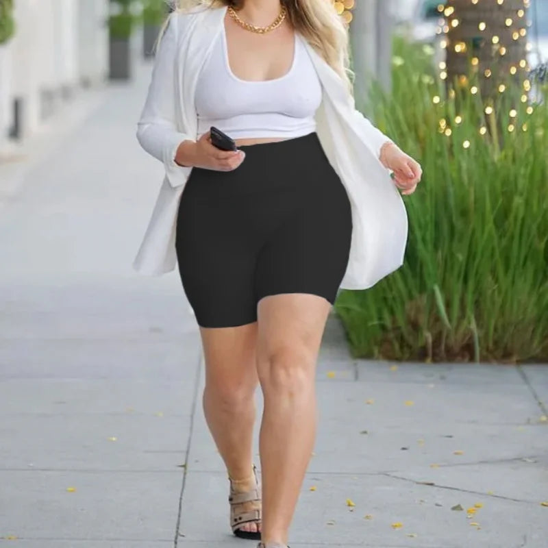 Legging short essentiel extensible grande taille LeggingFix